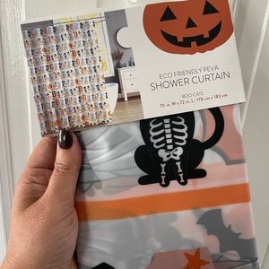 BOO Cats Halloween Shower Curtain NEW